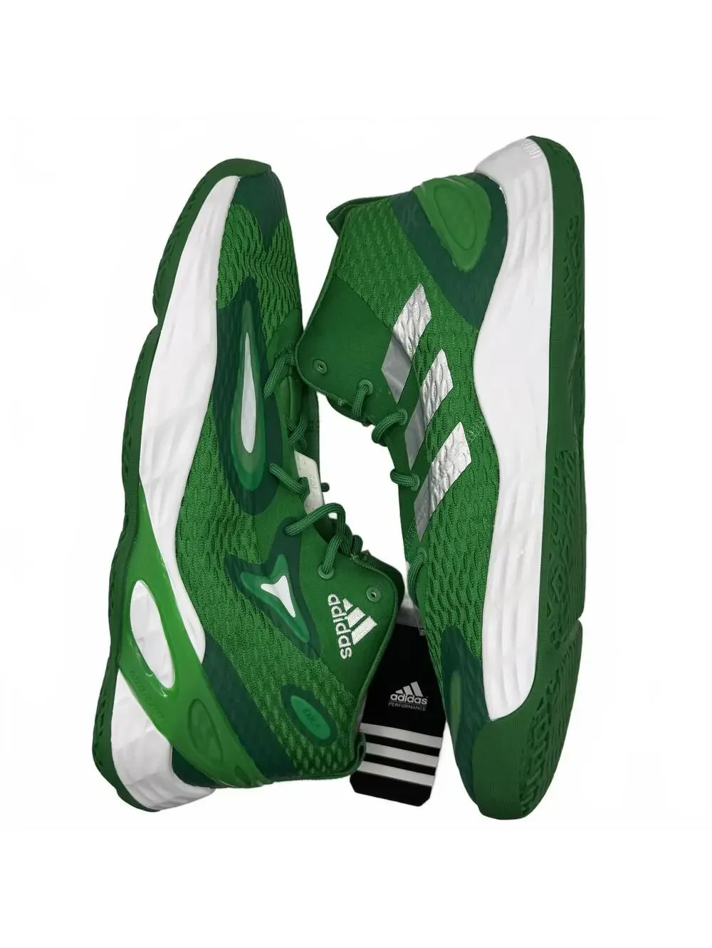 Adidas SM Exhibit A Mid Basketball Shoes GW7937 Boston Celtics Green Men's US 14 - Picture 1 of 8